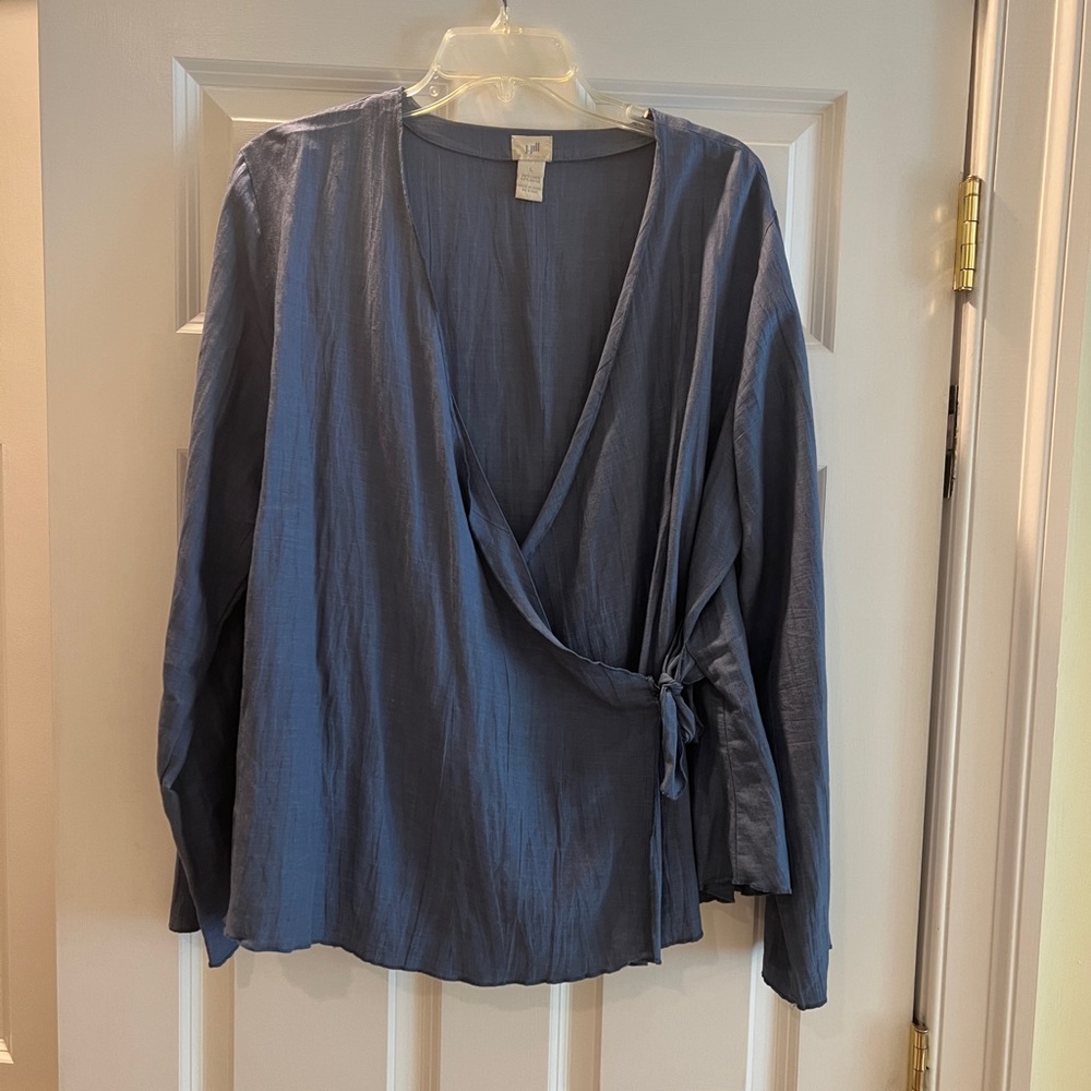 J. Jill Wrap Top, Size Large